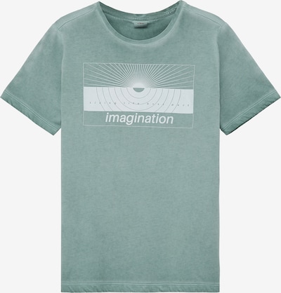 s.Oliver T-Shirt en jade / blanc, Vue avec produit