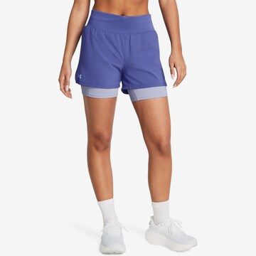 UNDER ARMOUR Loose fit Workout Pants 'RUN STAMINA' in Purple: front