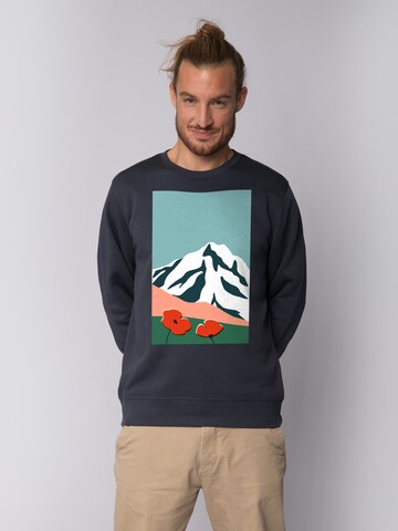 Sweat-shirt 'Countryside 04' Watapparel en gris : devant