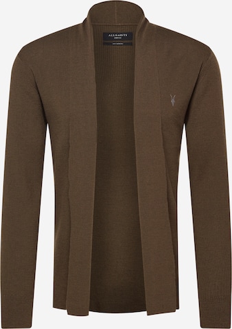 AllSaints Knit Cardigan in Brown: front