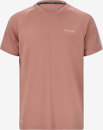 ENDURANCE Performance Shirt 'Actty' in Brown: front