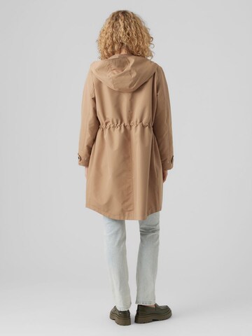 VERO MODA Between-Seasons Parka 'Everly' in Brown