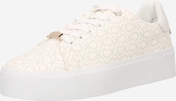 Calvin Klein Sneakers in White: front