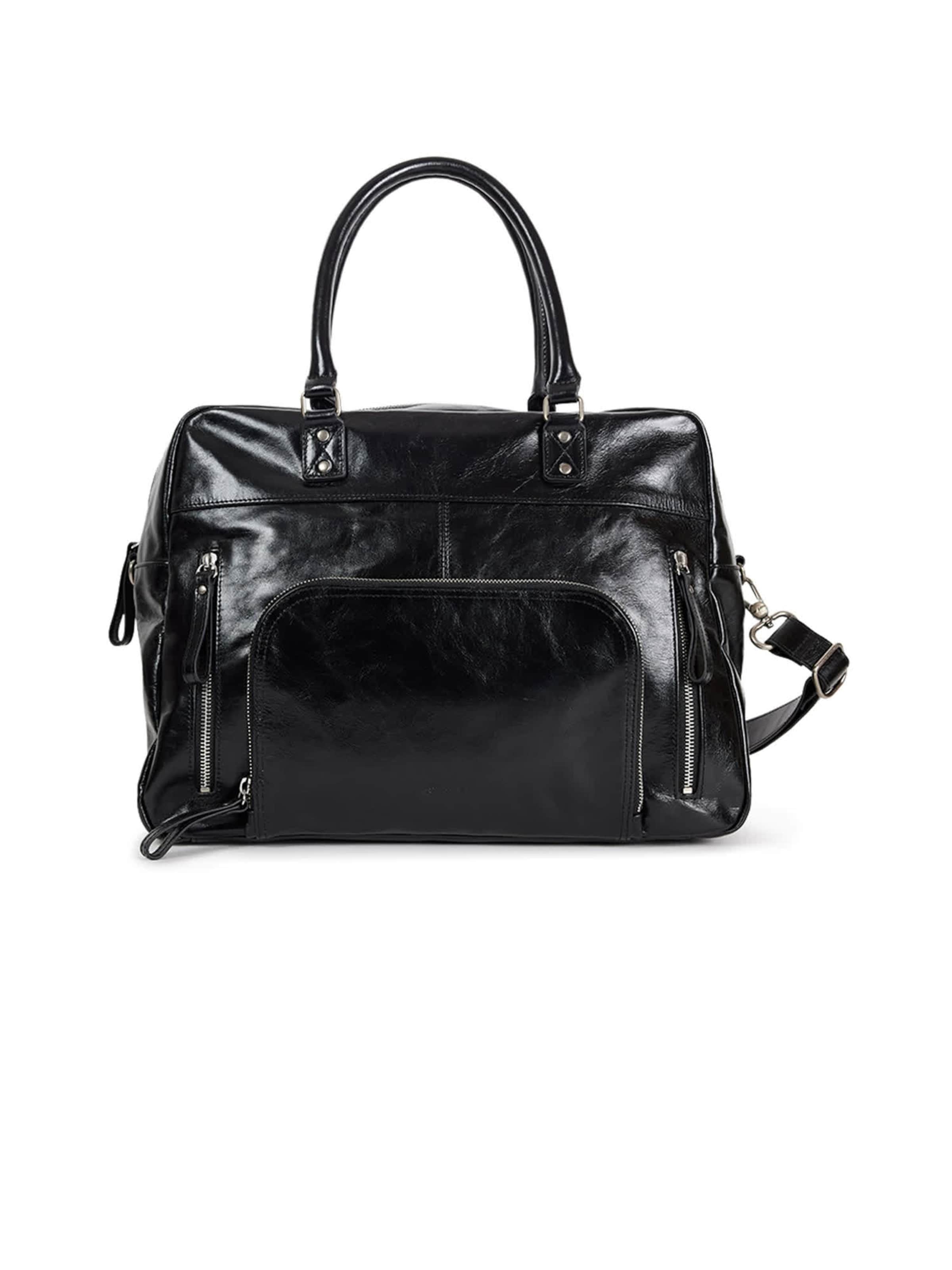 Nat&Nin Handbag ' MAXI MACY ' in Black: front