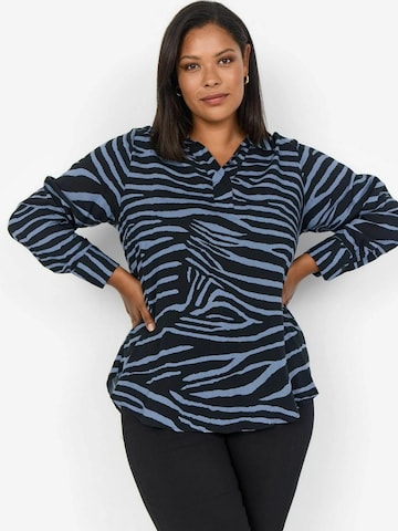 Wasabi Concept Bluse 'Kenja' i blå: forside