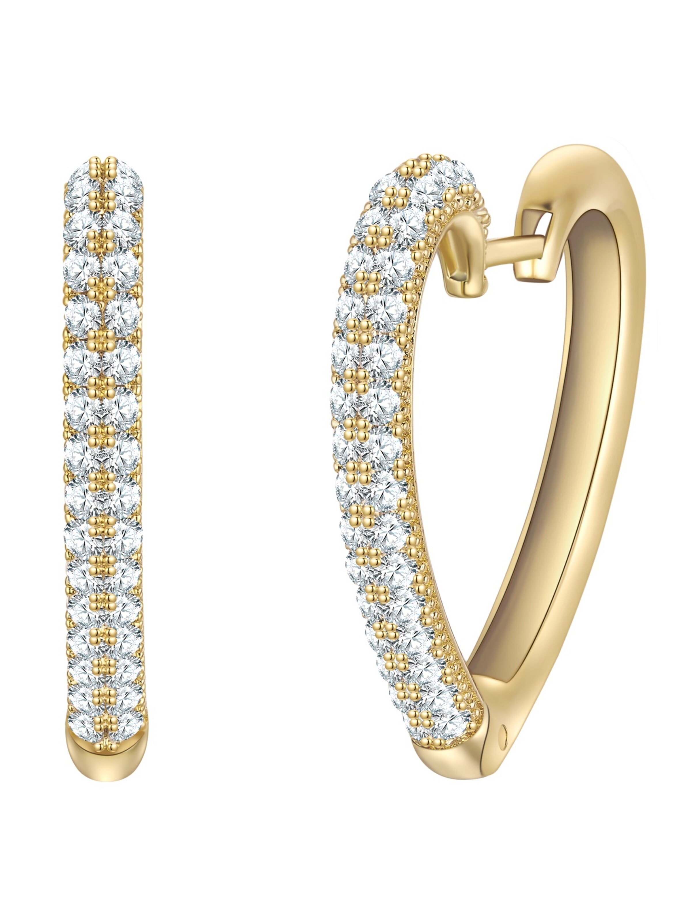 Yokoamii Ohrringe in Gold: Vorderseite