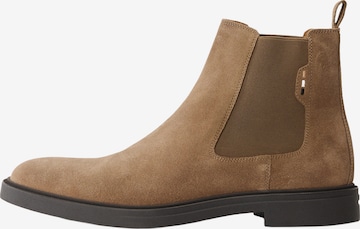 Chelsea Boots 'Calev Cheb' BOSS en beige : devant