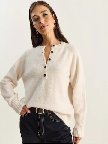 Pull-over Bianco Lucci en blanc