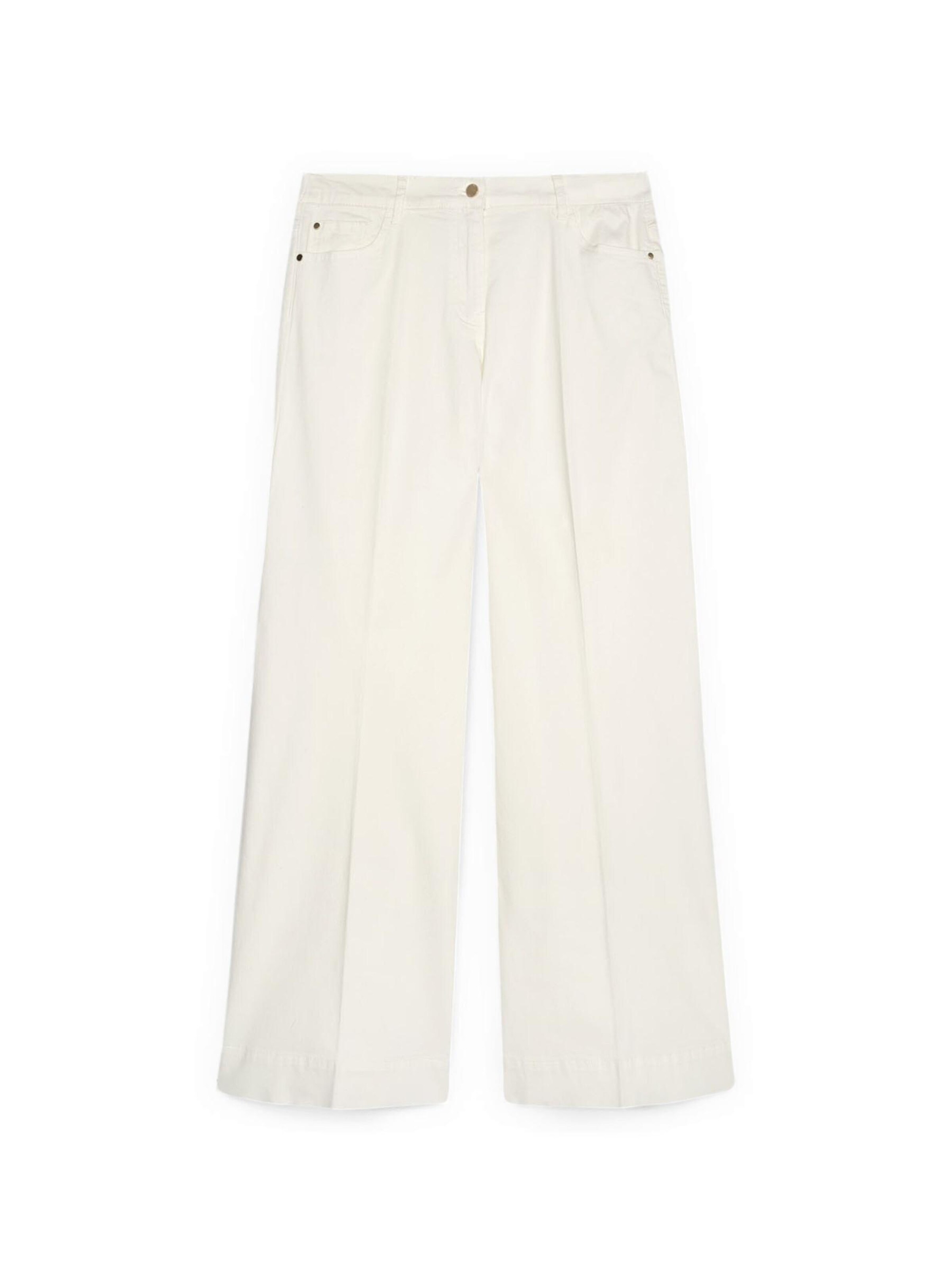 Fiorella Rubino - Pantalón en blanco: frente