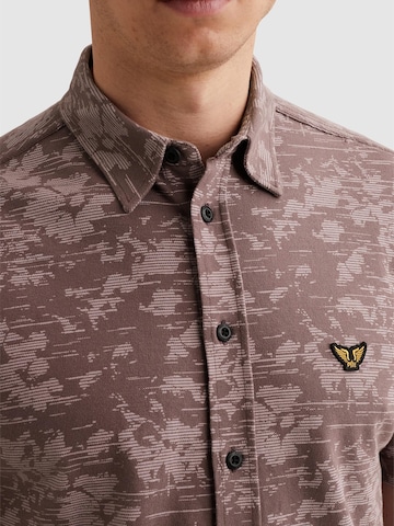 PME Legend Regular fit Overhemd 'Shirt in jersey piqué with allover print' in Lila
