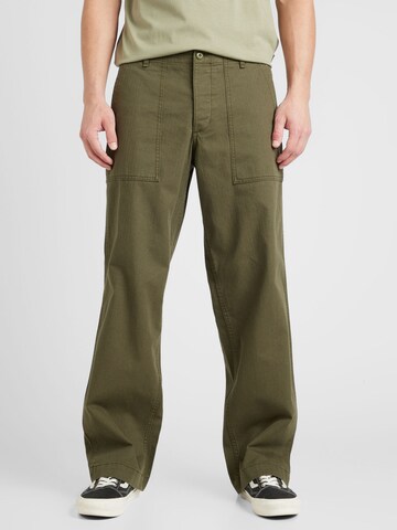 JACK & JONES Loosefit Hose 'BILL FATIGUE' in Grün: predná strana