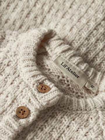 Lil'Atelier Knit Cardigan 'NBFBELLA' in Beige