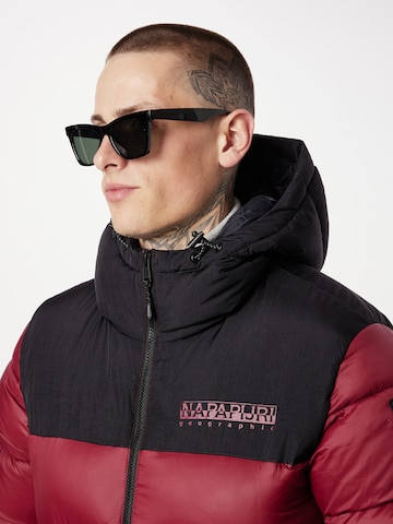 NAPAPIJRI Between-Season Jacket 'HORNELEN' in Red