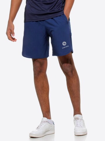 Regular Pantalon outdoor Stark Soul en bleu : devant