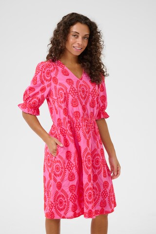 CULTURE Jurk 'Tia Aidy' in Roze: voorkant