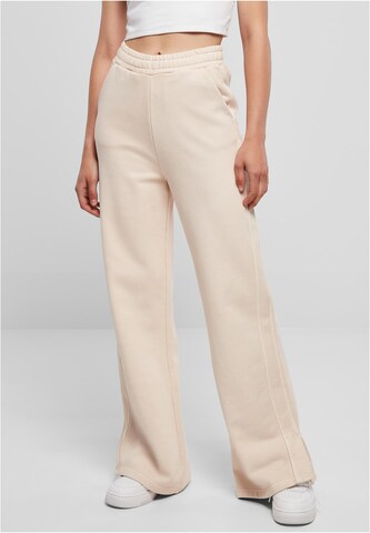 Wide Leg Pantalon Urban Classics en rose : devant