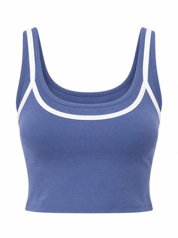 EthiquetTop 'Crop Top' - plava boja: prednji dio