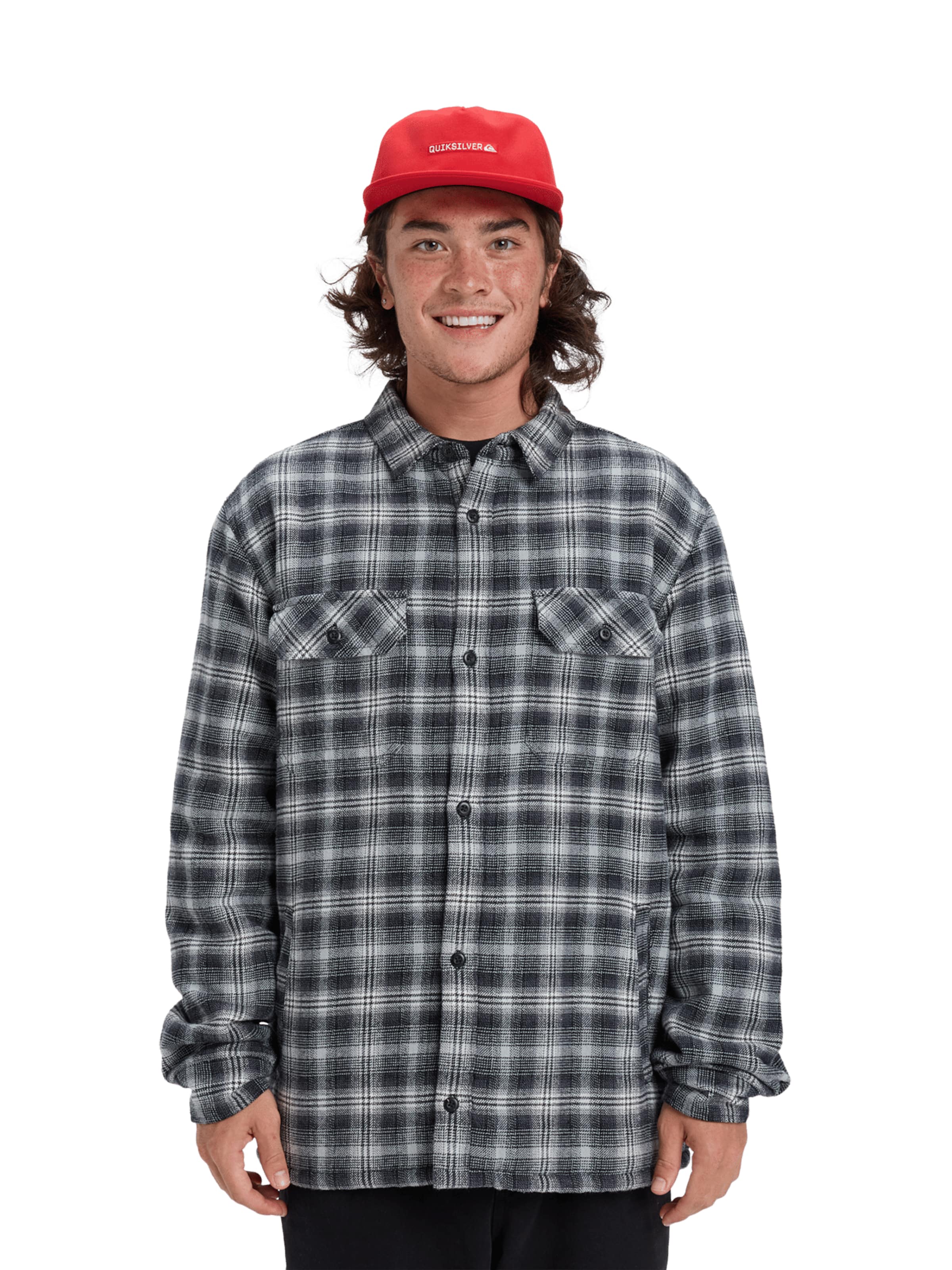 QUIKSILVER Comfort Fit Hemd in Schwarz: Vorderseite
