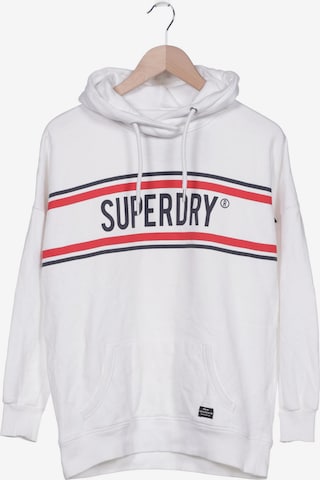 Superdry Sweatshirt & Zip-Up Hoodie in XS in White: front