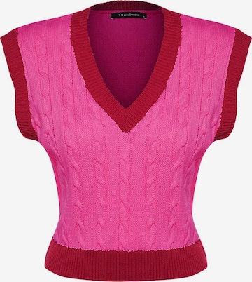 rožinė Trendyol Megzta liemenė: priekis