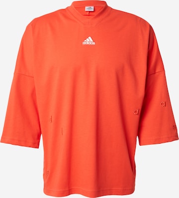 ADIDAS SPORTSWEAR Funkčné tričko 'Embroidery Ice Hockey ' - Červená: predná strana