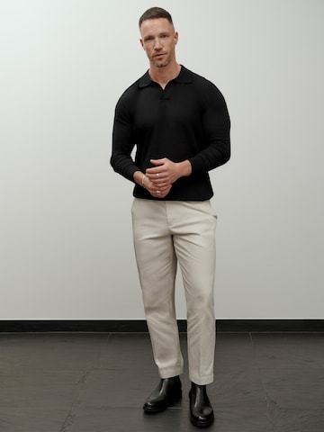 DAN FOX APPAREL regular Bukser med fals 'Essential' i hvid
