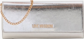 Love Moschino Клатч в Серебристый: спереди