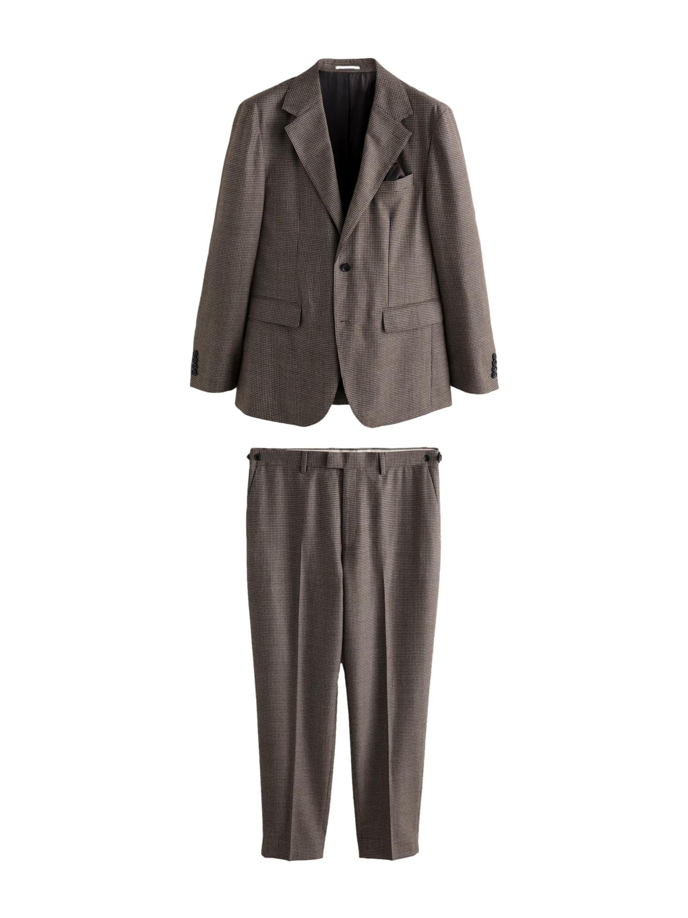 Next Regular Anzug in Braun: Vorderseite