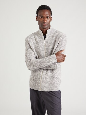 SELECTED HOMME Gebreid vest 'Vince' in Grijs: voorkant