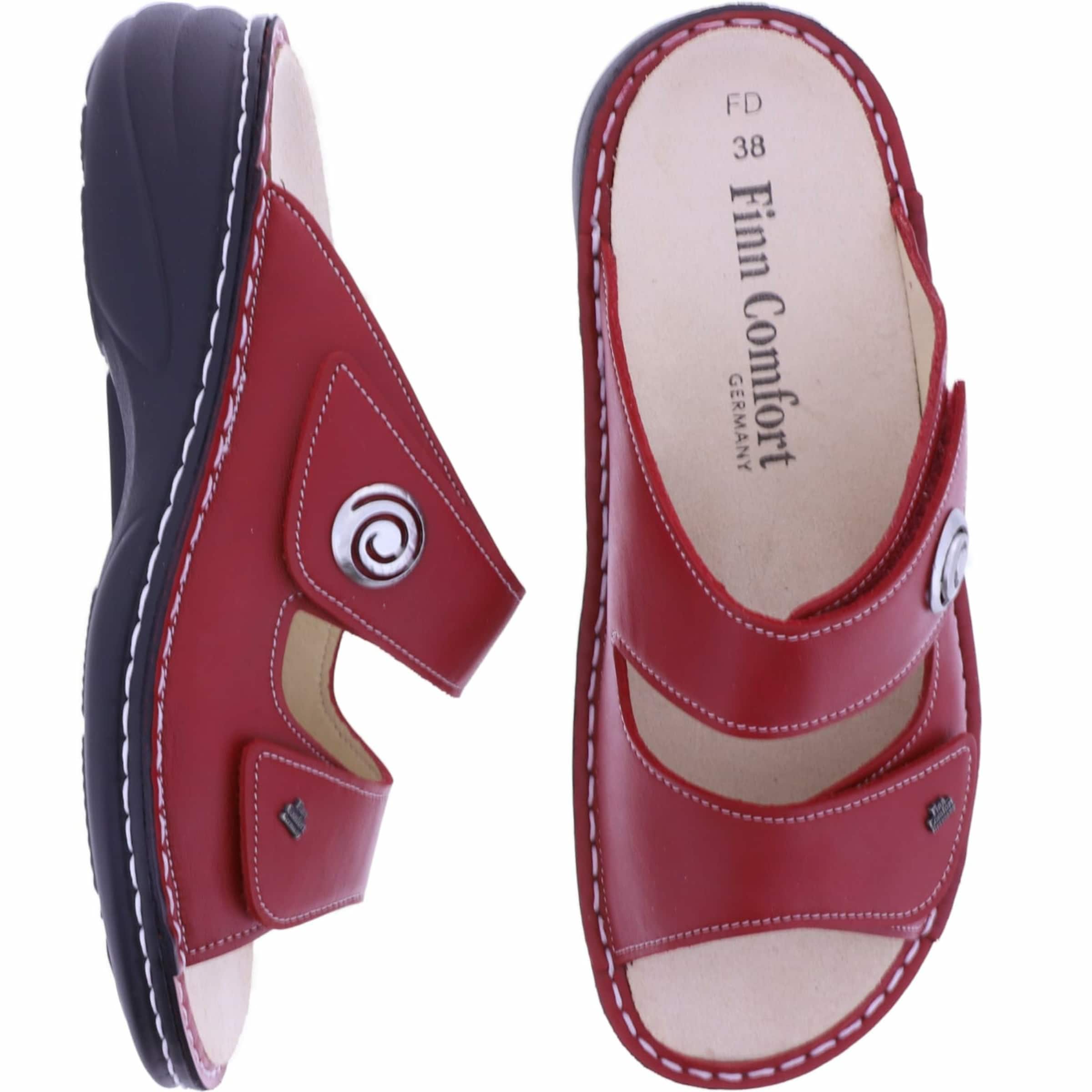 Finn Comfort Sandale in Rot