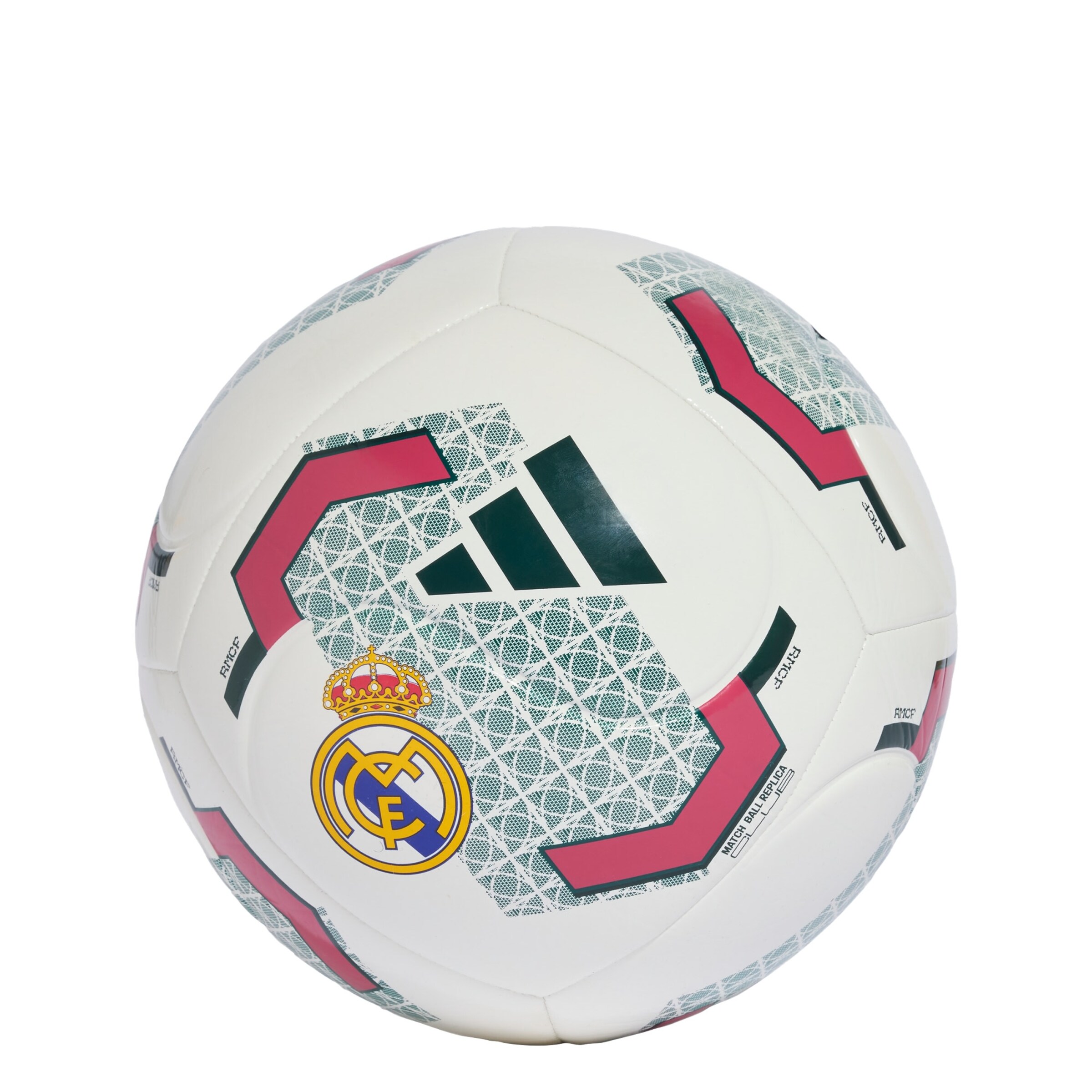 ADIDAS PERFORMANCE Balle 'Real Madrid' en 5 en jaune / rose / noir / blanc, Vue avec produit