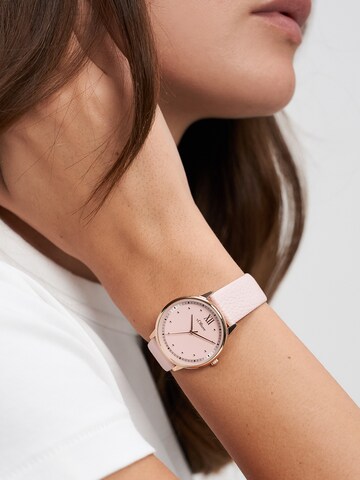 s.Oliver Analog Watch in Pink: front