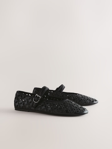 Balerini cu curea glezna 'Forever Comfort®' de la Next pe negru