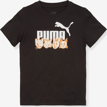 PUMA - Camiseta en negro: frente