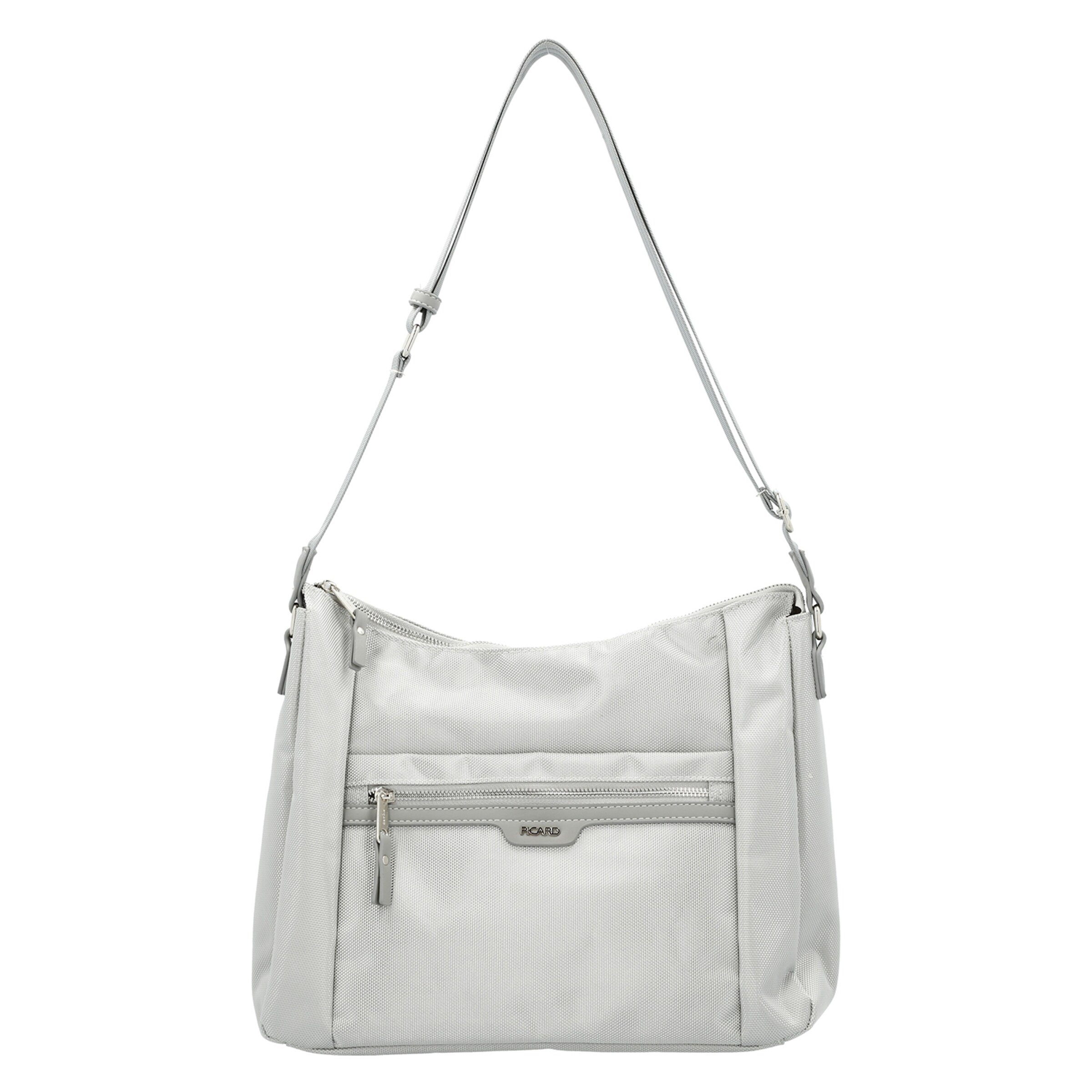 Picard Schultertasche 'Adventure' in Silber: Vorderseite
