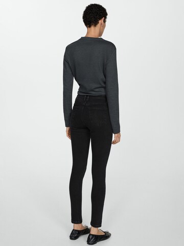 MANGO Slimfit Jeans 'NEWISA' in Schwarz