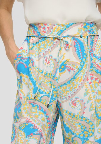 s.Oliver BLACK LABEL Wide leg Trousers in Beige