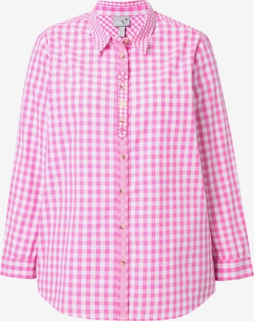 Chemisier Ulla Popken en rose : devant