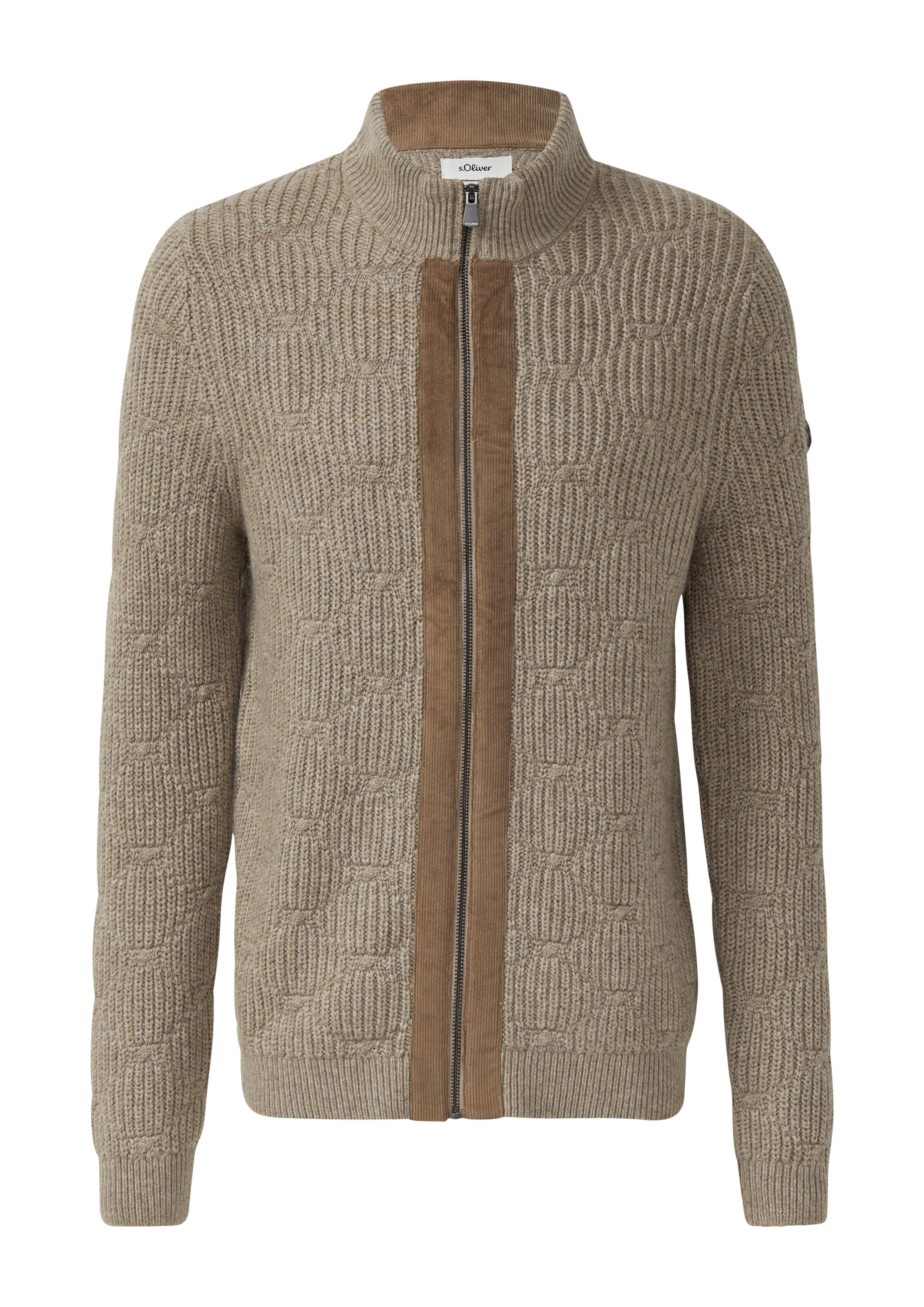 s.Oliver Strickjacke in beige, Produktansicht