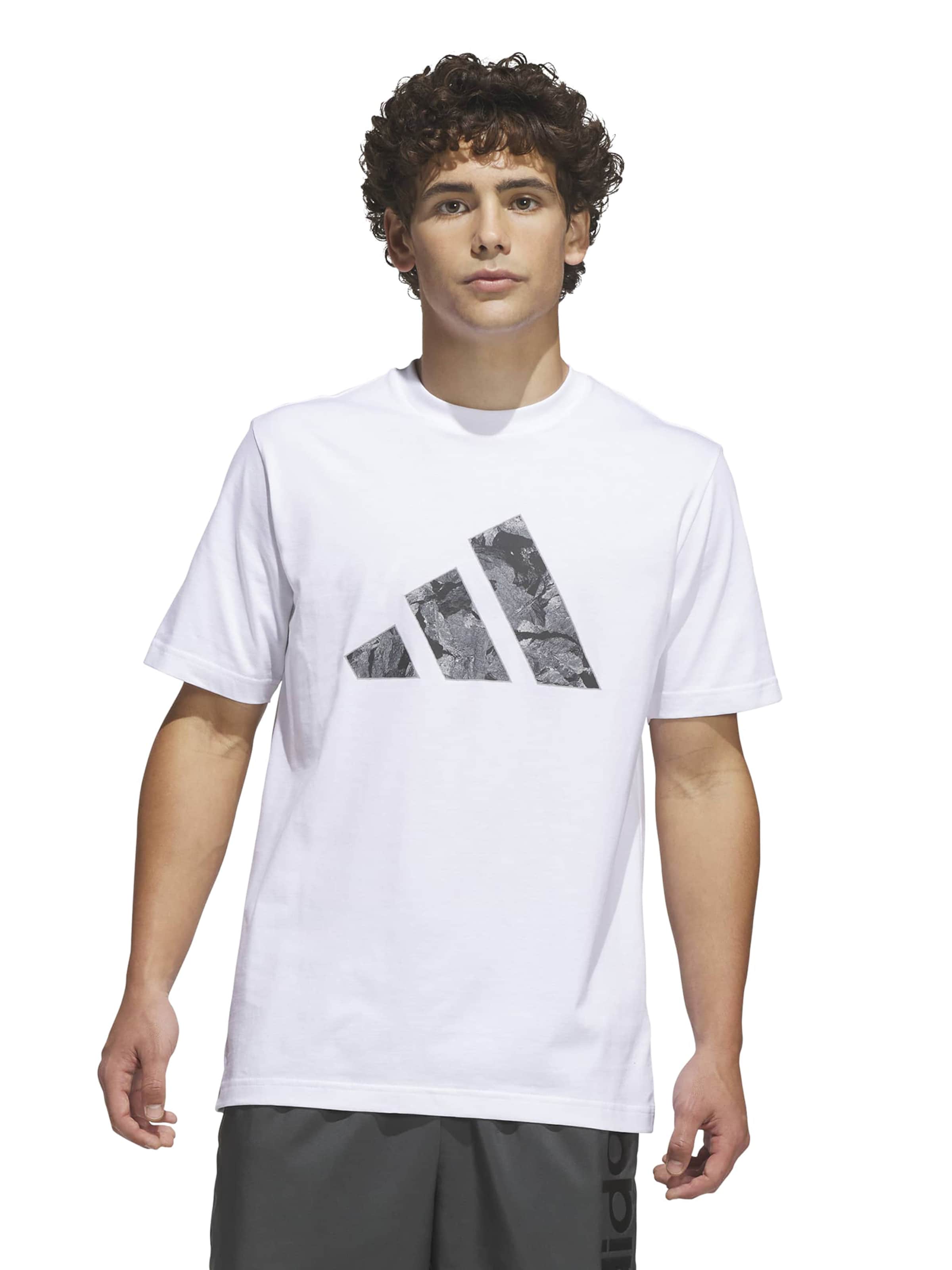 ADIDAS SPORTSWEAR Λειτουργικό μπλουζάκι 'PHOTRK' σε λευκό: μπροστά