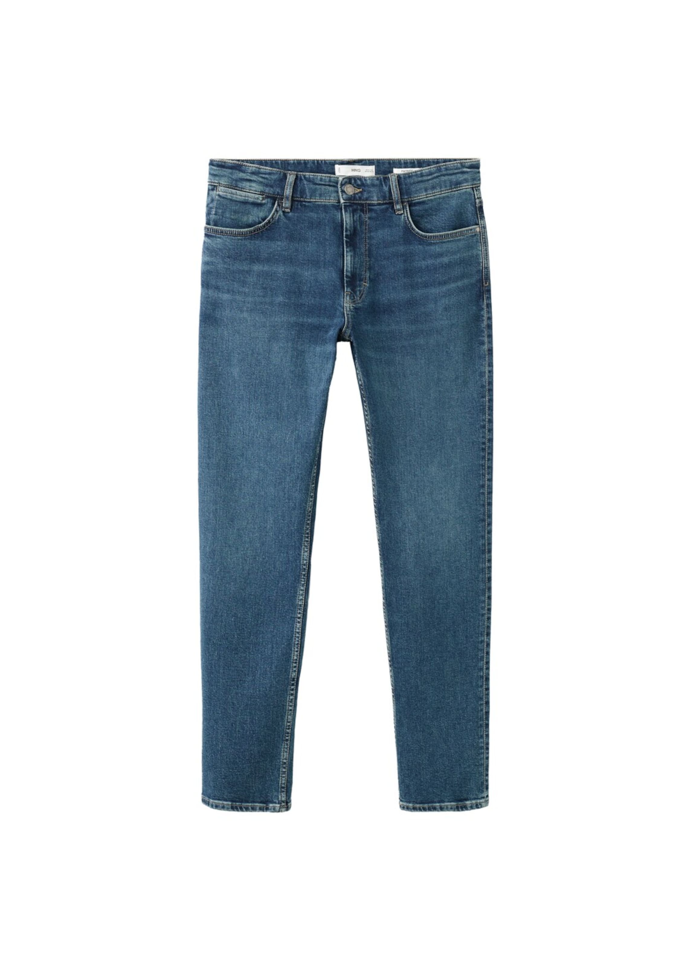 MANGO MAN Slimfit Jeans 'Patrick' in Blau: Vorderseite