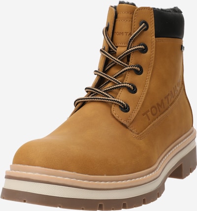 TOM TAILOR Nauhabootsit värissä konjakki / musta, Tuotenäkymä