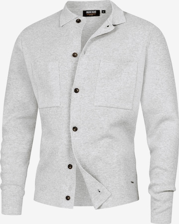 INDICODE JEANS Knit cardigan 'Bellino' in Grey: front