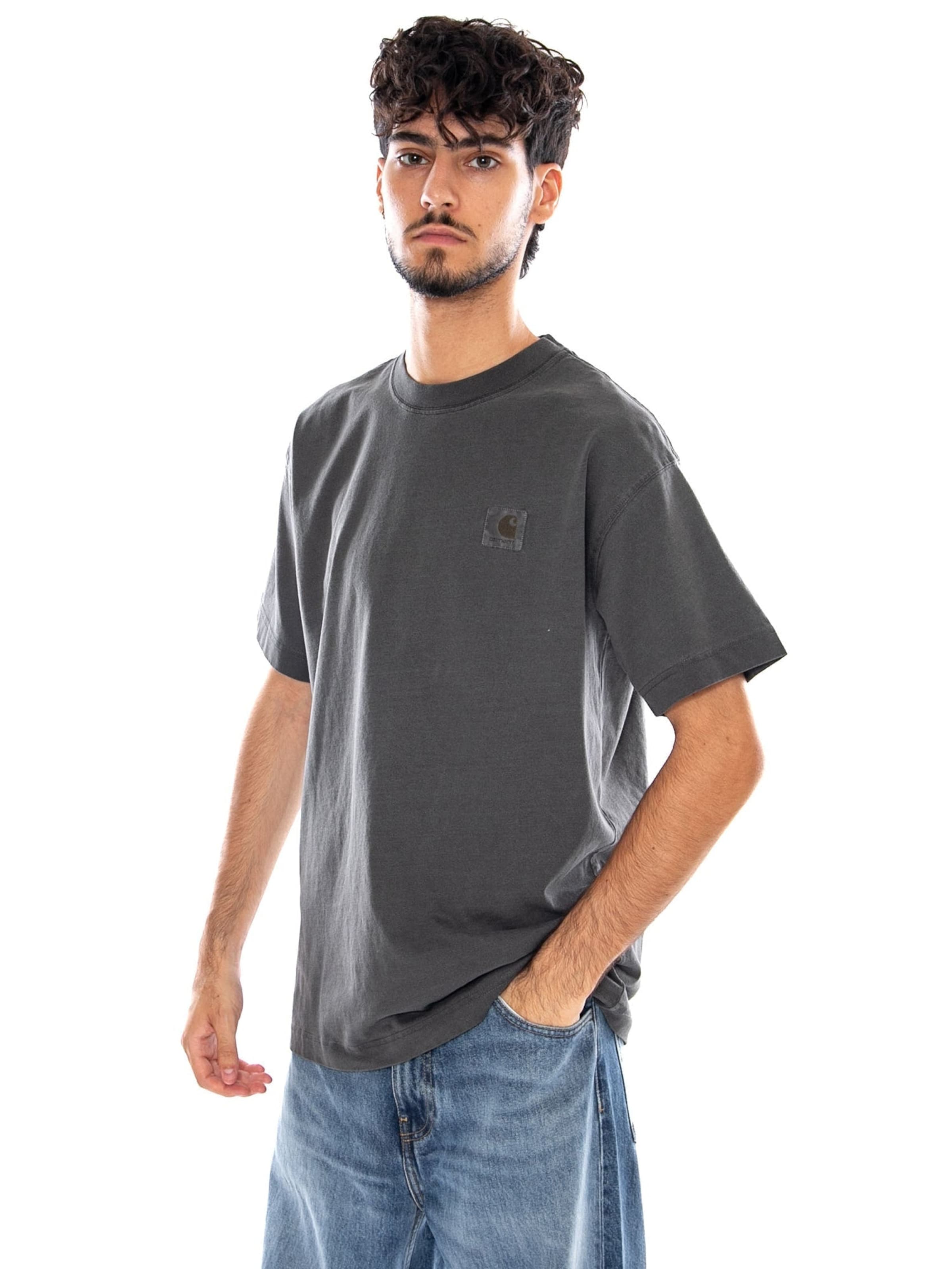 Carhartt WIP Koszulka 'S/S VISTA T-SHIRT BLACK' w kolorze szary