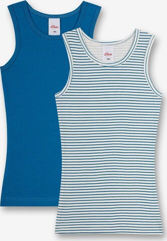 s.Oliver Undershirt in Blue: front