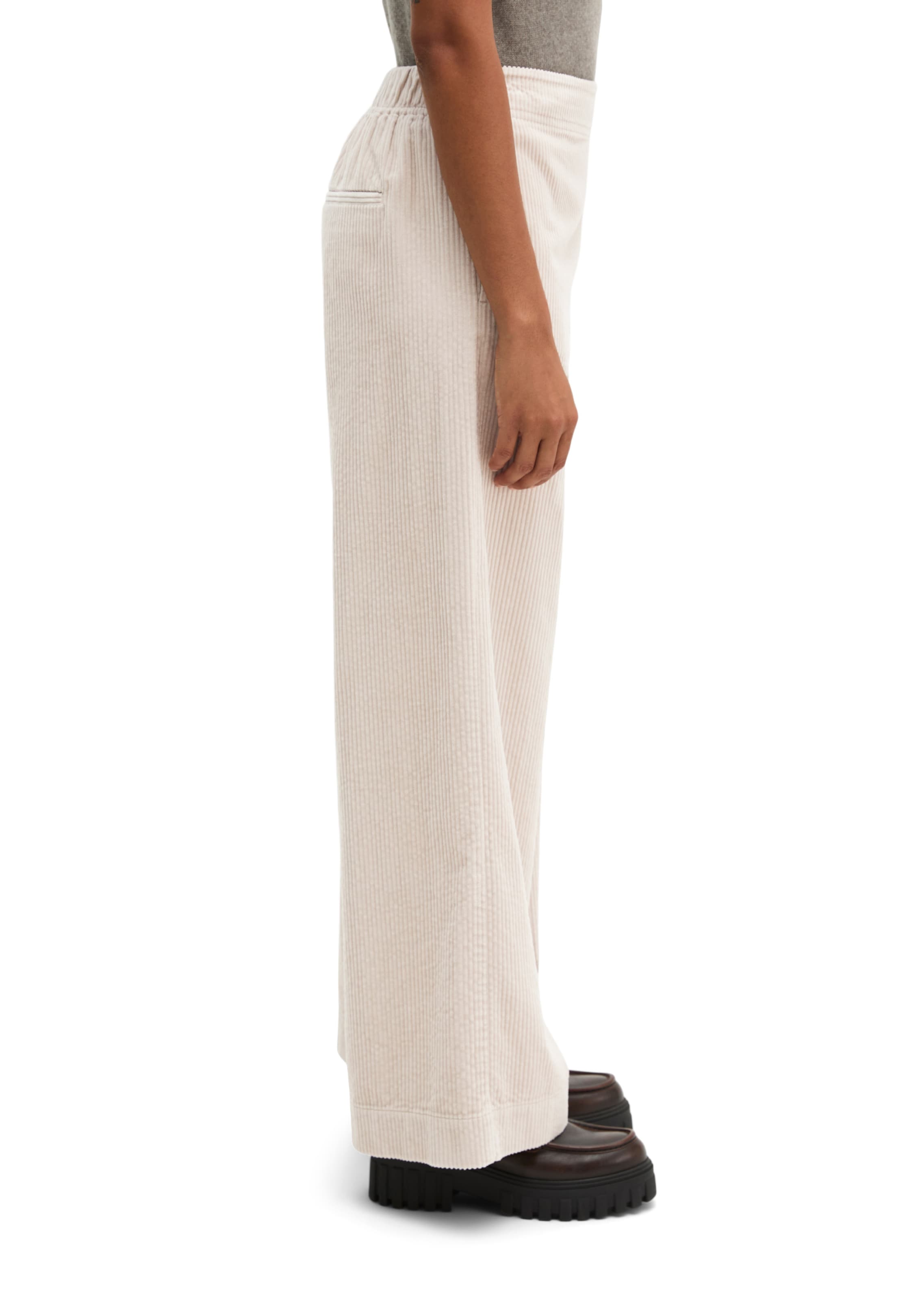 Marc O'Polo Wide leg Broek in Beige