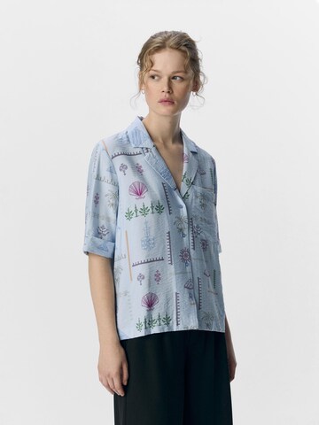 OBJECT Blouse 'OBJHailey' in Blauw: voorkant