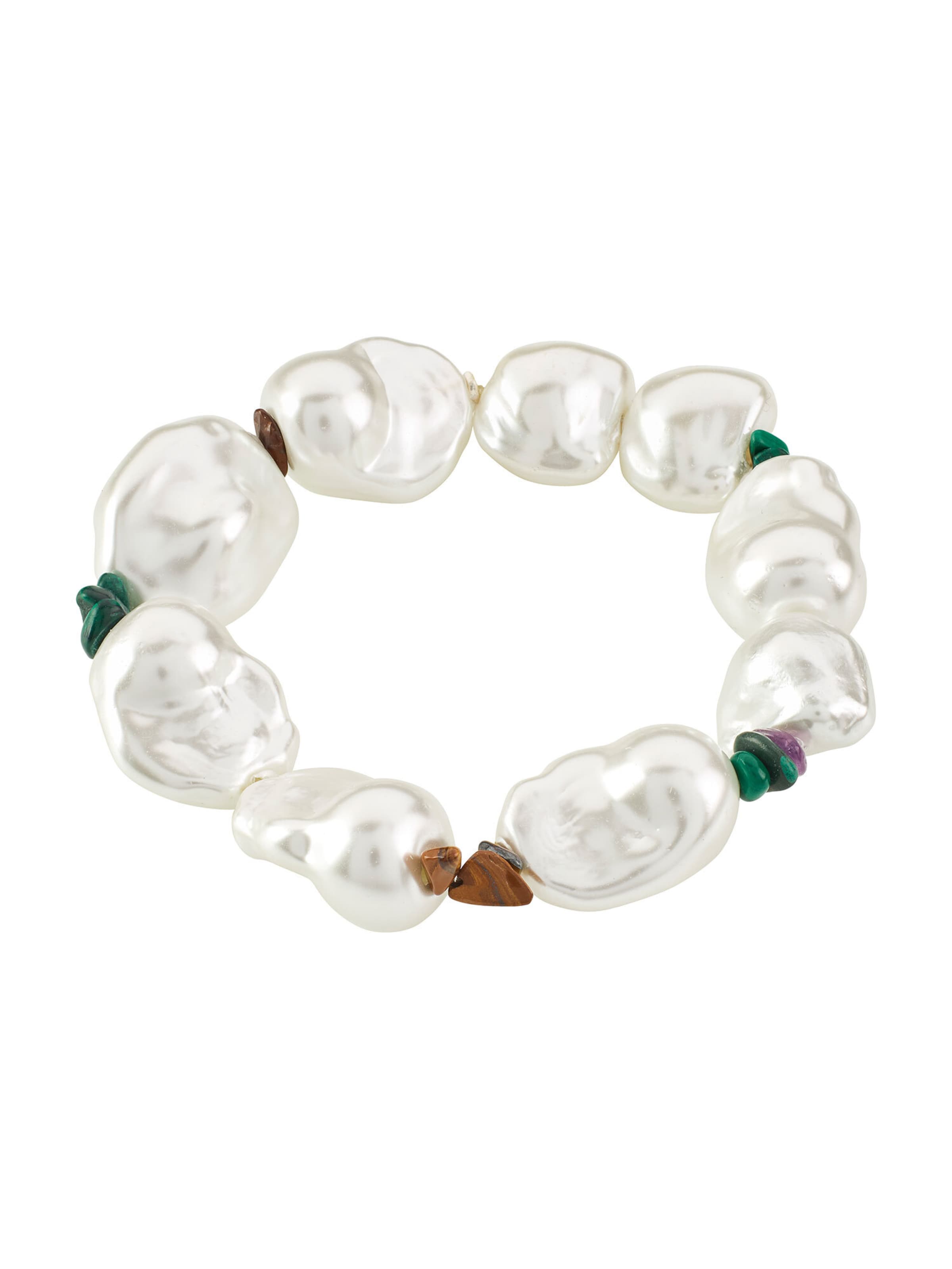 Bracelet 'Rhythm' Pilgrim en blanc : devant