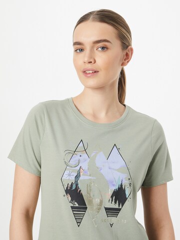 Skechers Performance Functioneel shirt 'Mountain Scape' in Groen