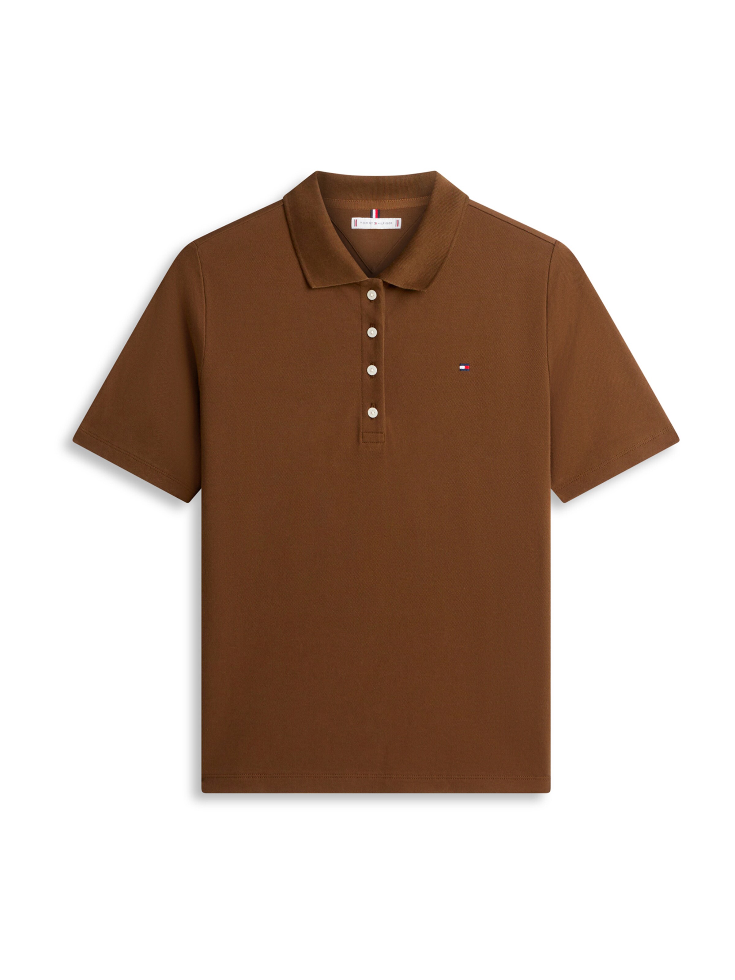 TOMMY HILFIGER Poloshirt '1985' in Braun: Vorderseite